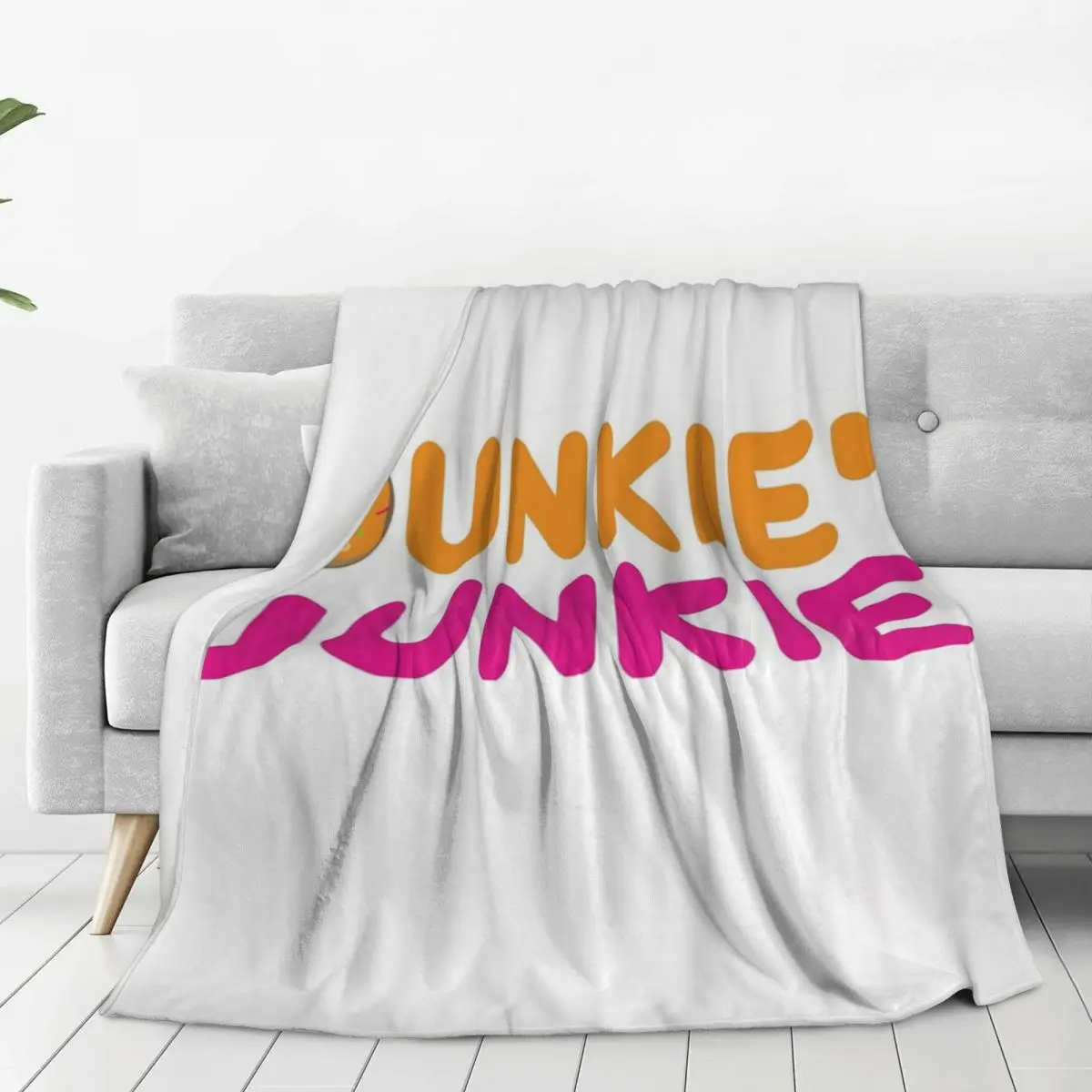 Dunkie Junkie Blankets Fleece Breathable Throw Blankets Sofa Throw Blanket For Home Bedroom Outdoor Throws Bedspread Quilt