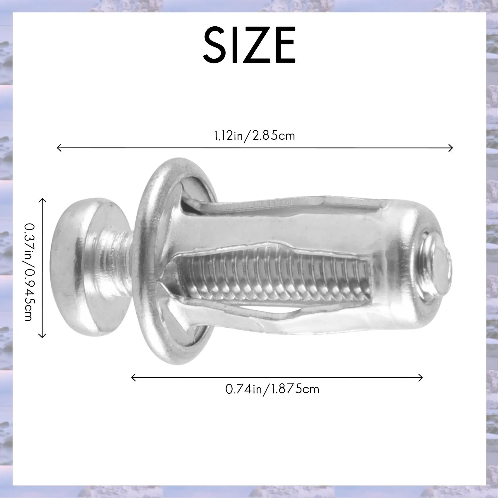 2025-20 Pcs Jack Nuts Car Metal Screw Petal Nuts With Screw For Hollow Wall Iron Skin