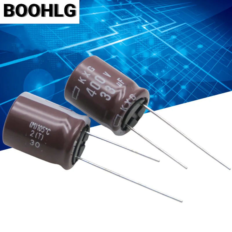 5PCS 33UF 400V NCC Black Diamond Capacitor 400V 33UF 16X20 KXG High Frequency Low Resistance