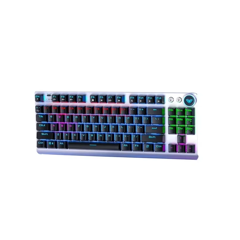 新品未使用　AULA F3001 メカニカルキーボード ワイヤレス AULA F3001 メカニカルキーボード Bluetooth ワイヤレス 3 モード金属