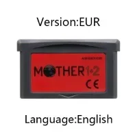 GBA Mother-Serie Spielkassette, 32-Bit-Videospielkonsolenkarte, Mutterversion 1,2,3 US/EUR/ESP/FRA, rotes und graues Gehäuse für