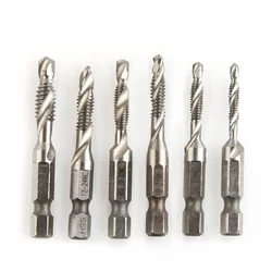 Hex Shank Brocas, Rosca, Imperial Espiral Mão Plug, Wire Tap, perfuração Tapping, Corte Set, 1/4 