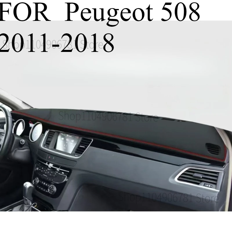

Автомобильный коврик для приборной панели, коврик для приборной панели, солнцезащитный козырек, чехол для приборной панели, аксессуары для ковров для Peugeot 508 2011-2018