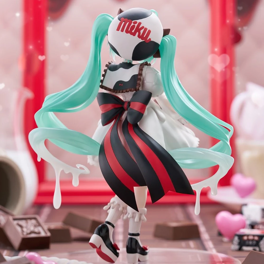 In Stock Original FuRyu Hatsune Miku x Tirol Chocolate Trio-Try-iT Milk ver. Action Anime Figure PVC Model Collectible Toys 18CM