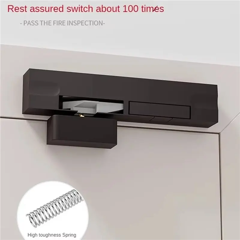 WORTHOWN-2X Door Closer Stopper Automatic Closer Lock Porta Door Latch Retractable Closing Type Automatic Door Closer A Right
