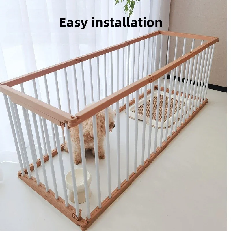 Dog Cage Strong and Durable Smooth Dogs Pets Indoor Fence Anti-rust Dog Fences Creative Design Easy Install Pet Product Supplies