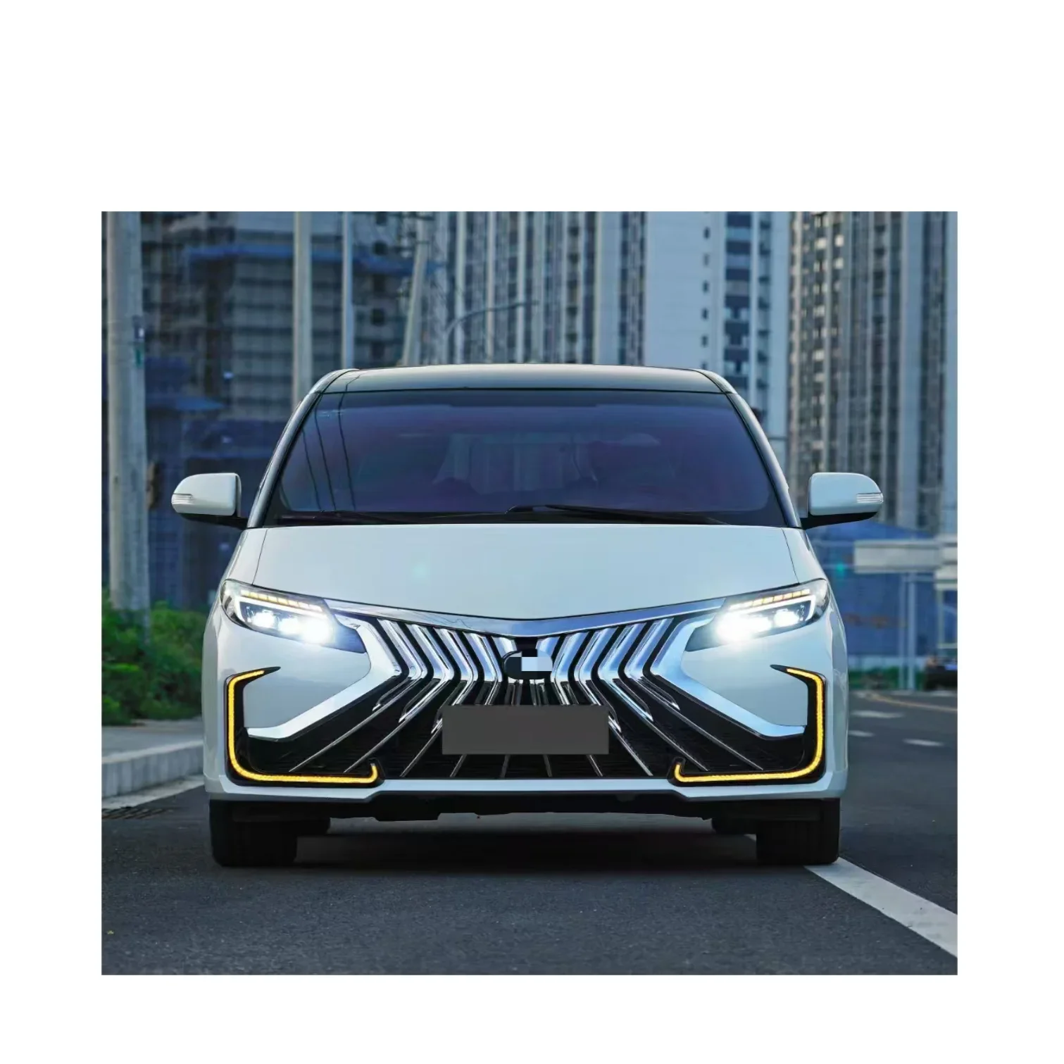 New High Quality ABS Plastic Glossy Black Auto Tuning Facelift Bodykit Bumper with Tow Hook for Previa Estima 2006-2016