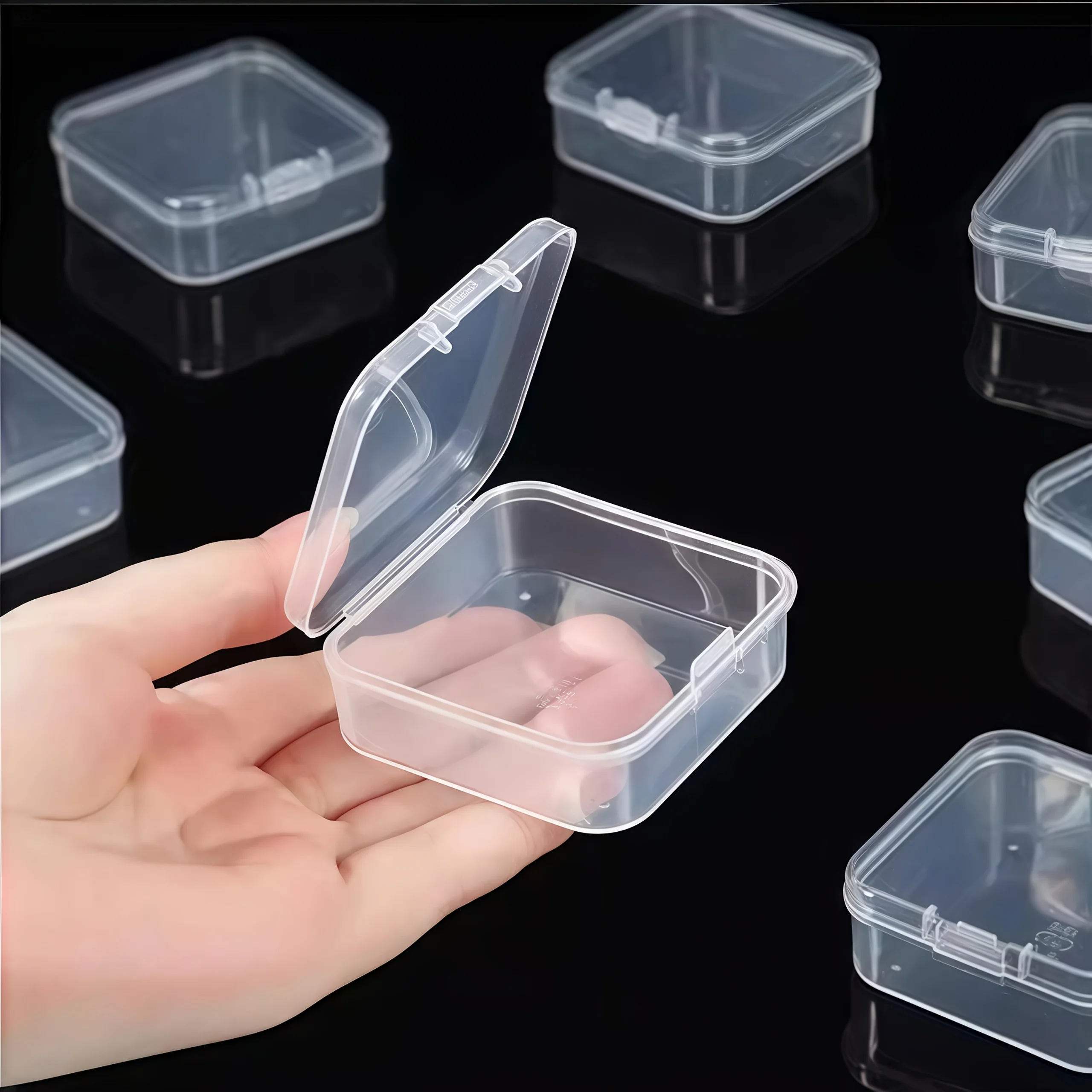31pcs Craft Storage Box and Organizer, Clear Plastic Storage Box