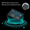 스마트 디지털 디스플레이 분지 싱크 수도꼭지 뜨거운 냉수 온도 LED 세면기 폭포 도청 욕실 데크 믹서 4