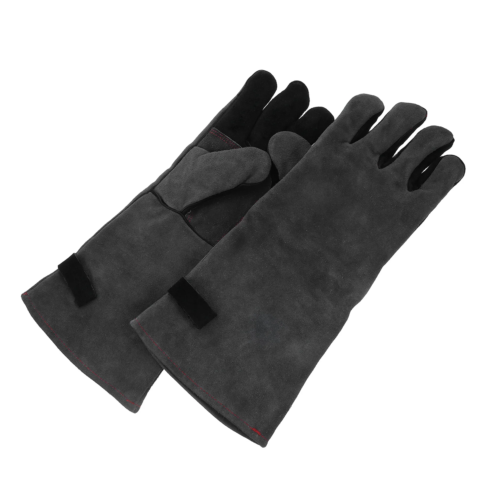 

1Pair Heavy Duty Heat Resistant Gloves Professional Bbq Mitts Grilling Oven Fireproof Insulated Cooking Protection