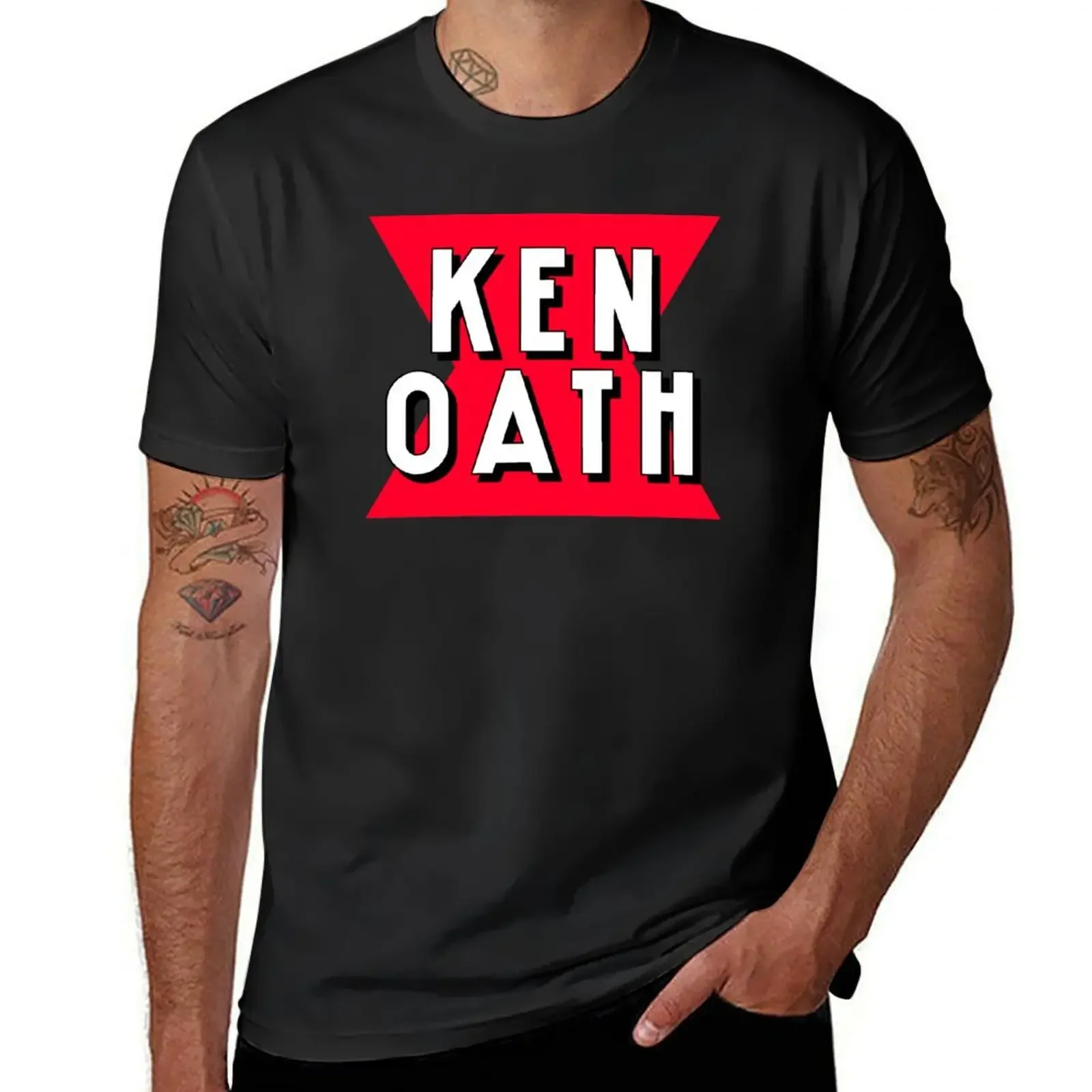 

Ken oath australian phrase bogan aussie meme T-Shirt plus size tops blue archive customs mens champion t shirts