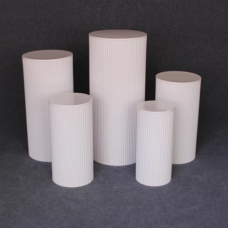 Black Food Gift Drinks Riser Cake Stand Flower Rack Candy Dessert Table Wedding Backdrop Store Window Props Column Gifts Holder