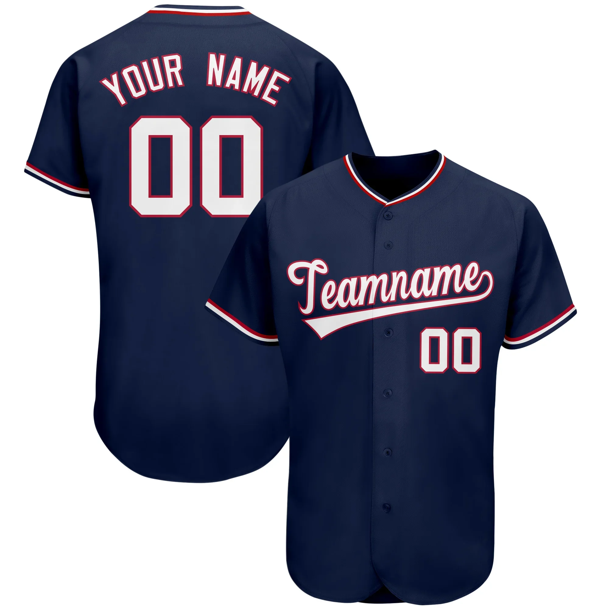 Custom Baseball Jersey Sublimation Printing Team Name Number Baseball Shirt Gift For Fans Softball Training Shirt For Men/Teens
