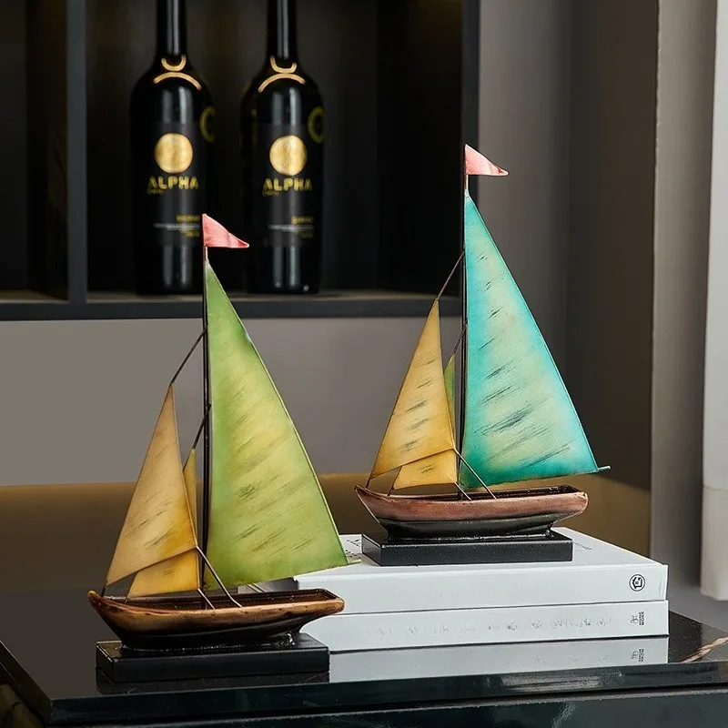 Simple design sailing wine rack, home living room decoration wine rack decoration