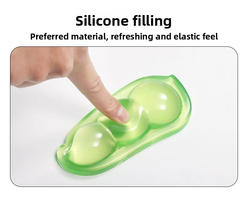 Silikon-Handgelenkauflage in Bohnenform, Transparente Kühlgel-Unterstützung für Büro und Gaming, Ergonomisches Weiches Kissen – Detail 3