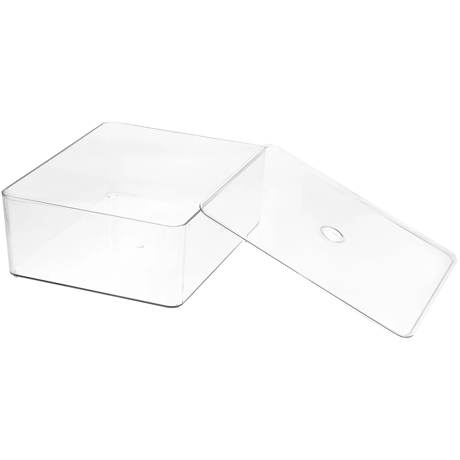 

Transparent Acrylic Makeup Box Storage ganizer Desk Toy Jewellery Container Dustproof Holder Household