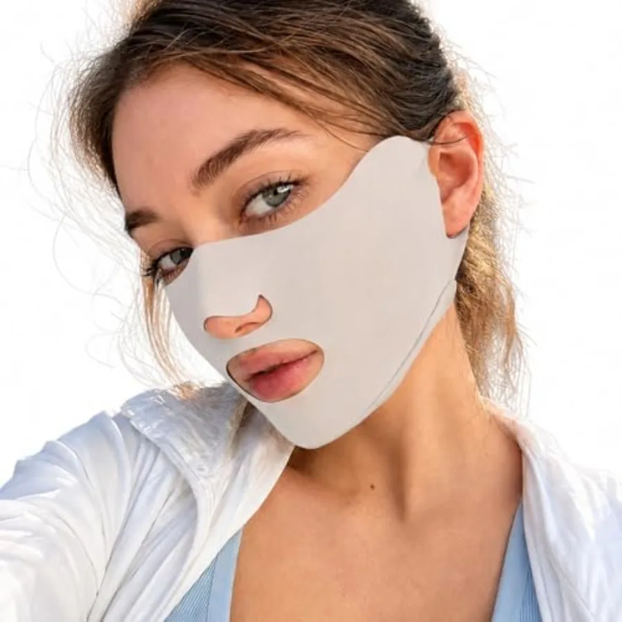 

Sun Protection Face Cover for Women, Opening Design Ice Silk UV Sun Face Mask for Driving Running Golf
