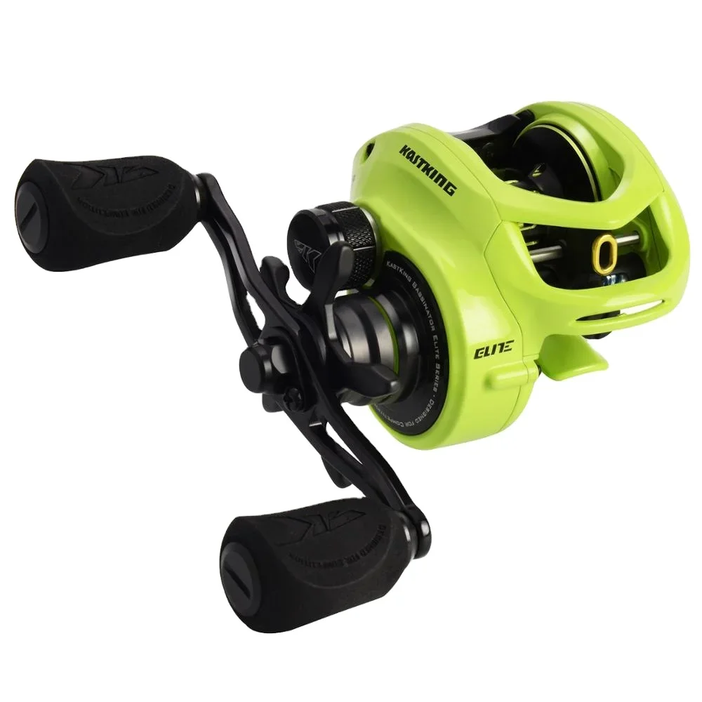 

hot Bassinator Elite Baitcasting Fishing Reel 8kg / 17.65LB Drag 10 1 Ball Bearings 6.6:1 Gear Ratito Fishing Coil