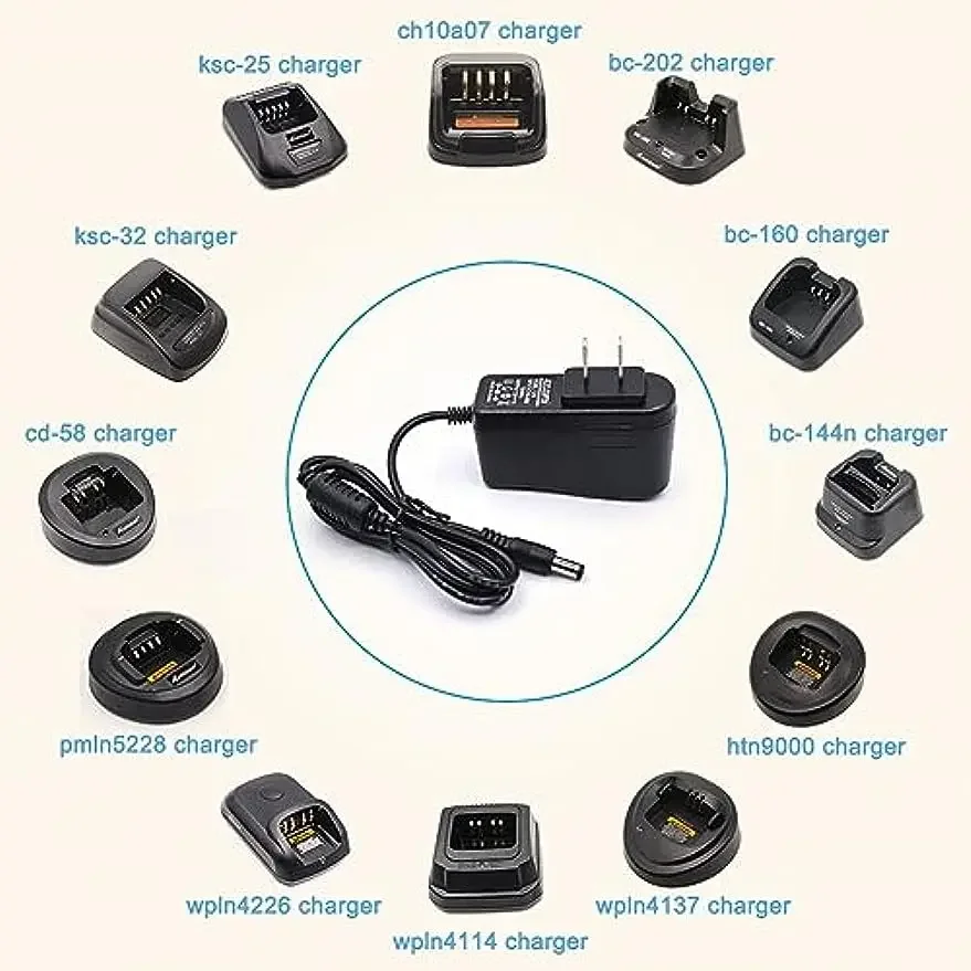 Адаптер питания для Motorola CP200, PR400, XTS3000, HT750, Radio HTN9000, WPLN4137, WPLN4226