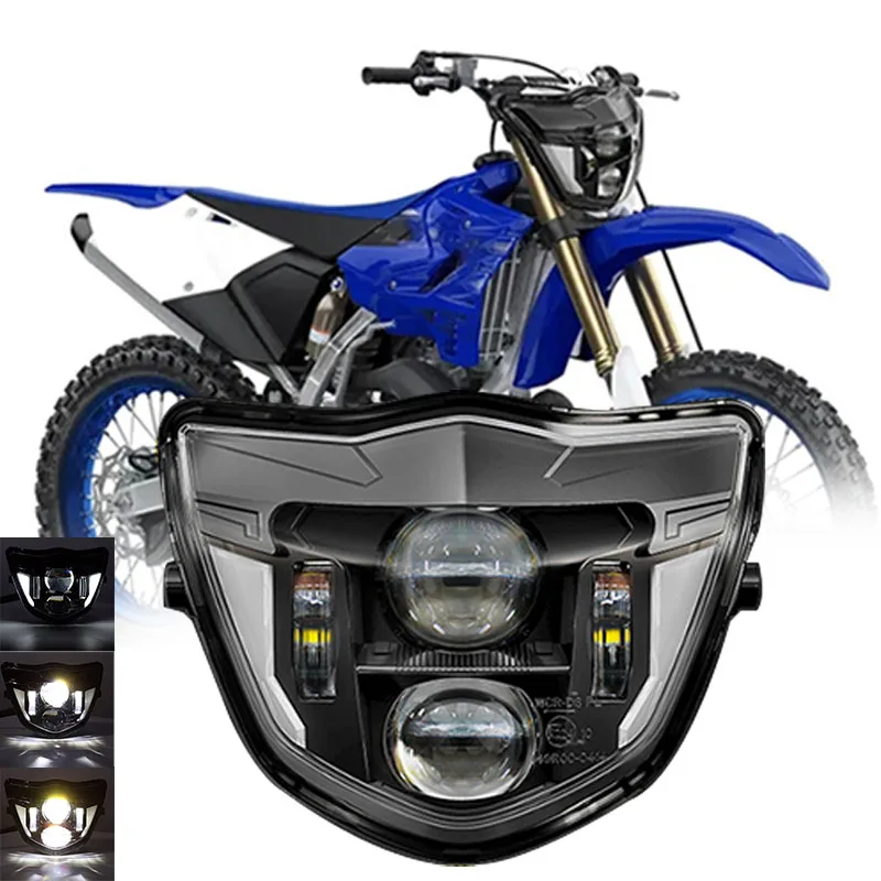 

For 2013-2023 Yamaha WRF250 400 426 450 TTR WR XT MX Enduro Dirt Bike Led Headlight Assembly 84W