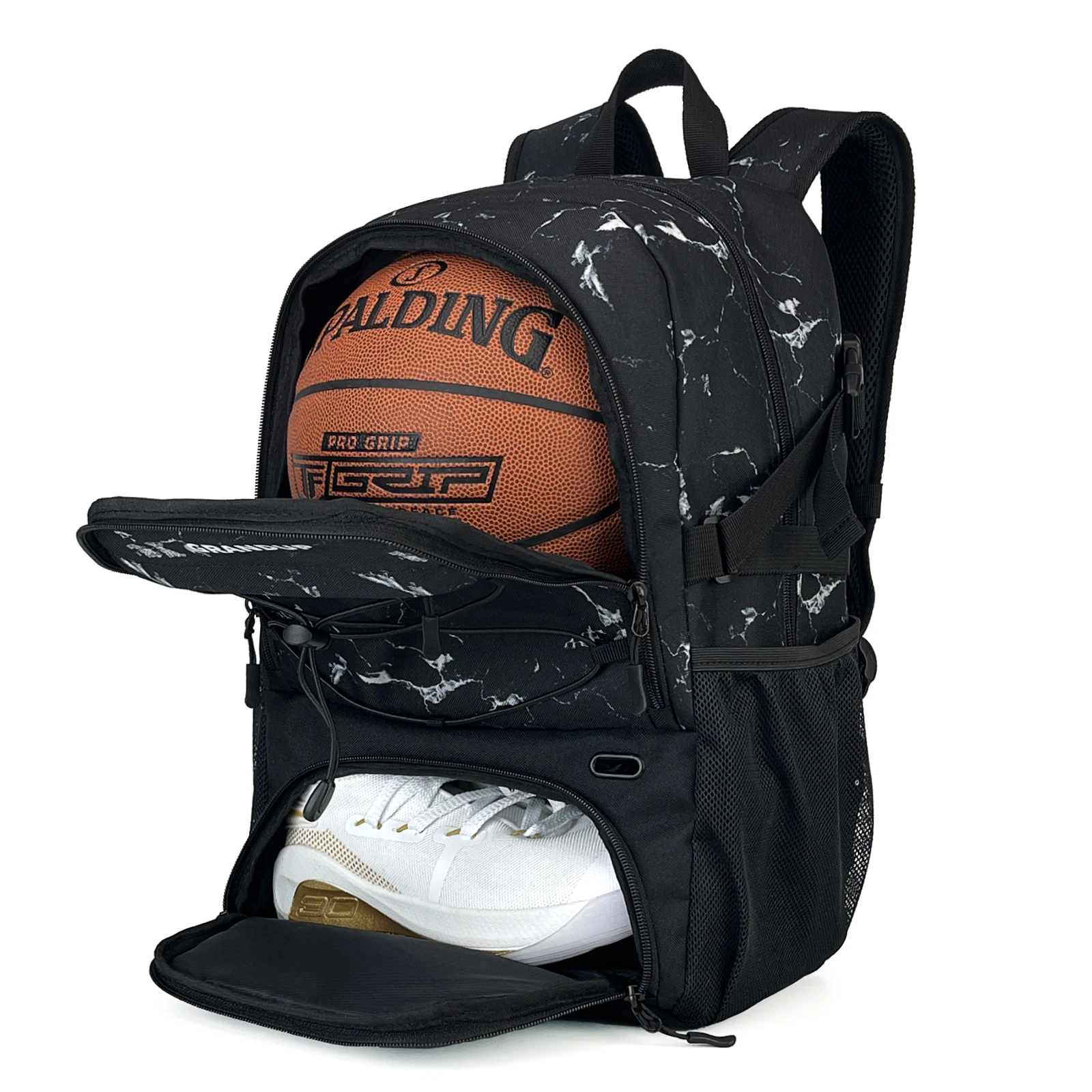 GRANDUP Basketball backpack with ball and shoes compartment Fit Volleyball, soccer, Swim, Gym, Travel, and School, large capacit