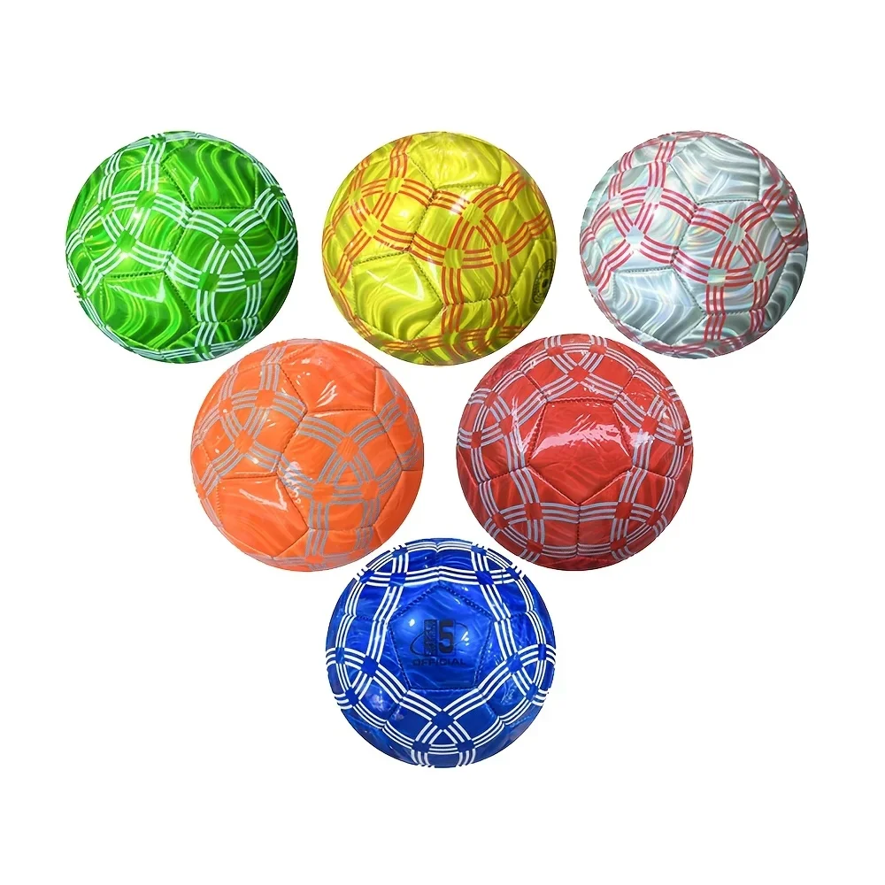 

1 Laser Model No. 5 High-Quality Football, Durable PVC Soccer Ball - Soft and Comfortable, Suitable for Indoor and Outdoor Train