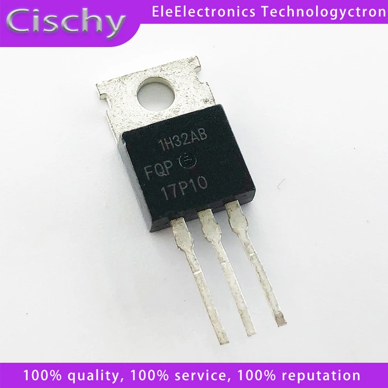 10pcs/lot FQP17P10 MOS17A100V PNP17P10 TO-220 In Stock