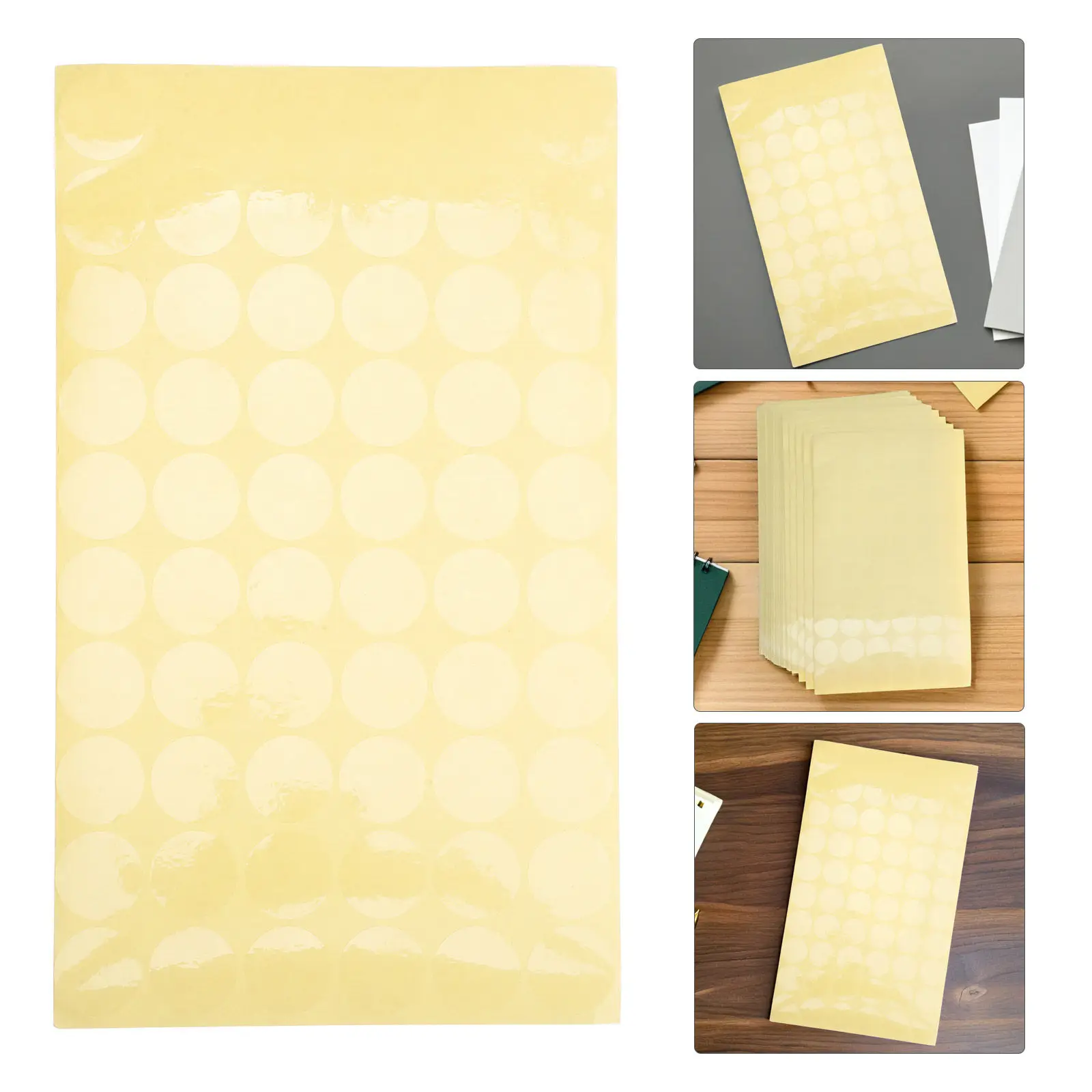 

84 Sheets Clear Circle Stickers Transparent Round PVC Labels for Sealing Envelopes Bags Retail Packaging Small Clear Package