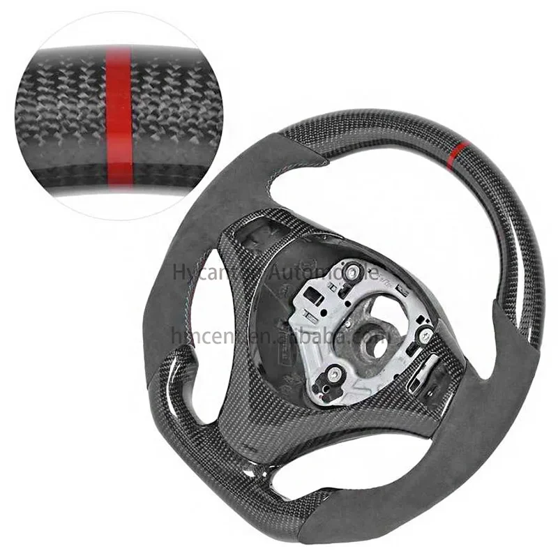 Factory wholesale price alcantara carbon fiber steering wheel m performance for  3 Series E90 E91 E92 E93 car steering wheel