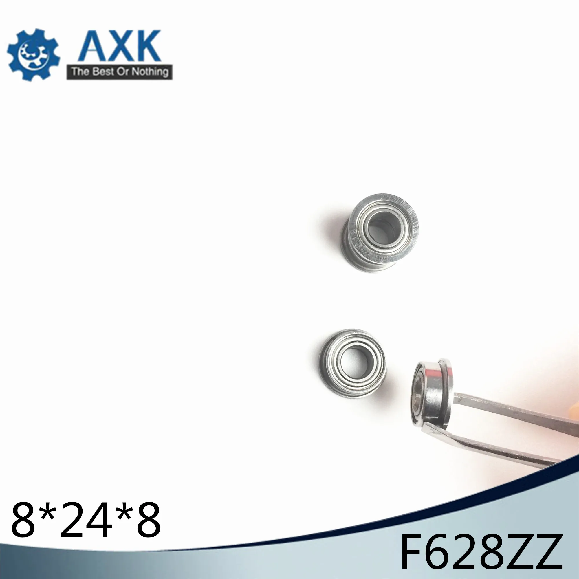 

F628ZZ Flange Bearing 8x24x8 mm ABEC-1 ( 10 PCS ) Flanged F628 Z ZZ Ball Bearings