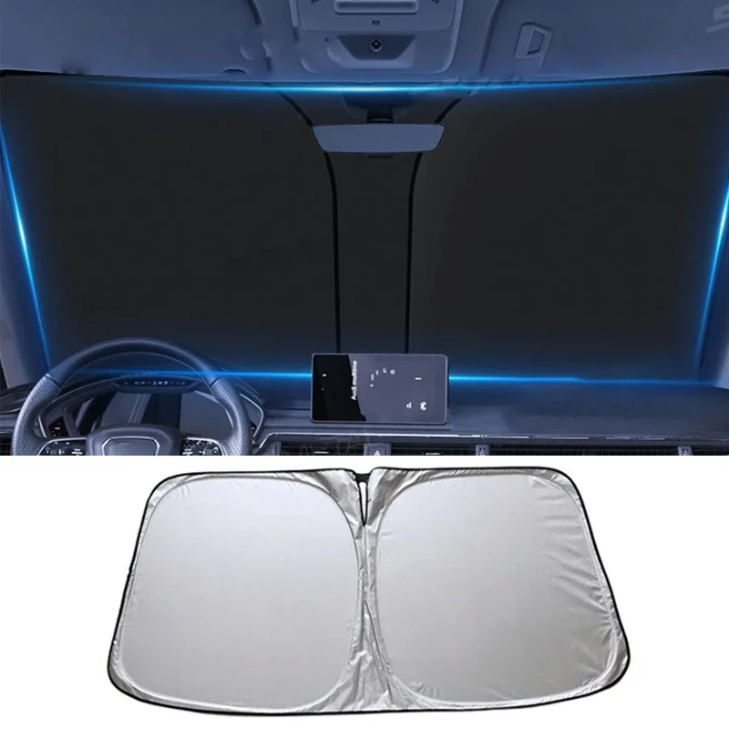 

Car Windshield Sun Shade Cover Foldable Front Window Sun Visor Blocks UV Refletive Car Parasol Sunshade Protector Cover