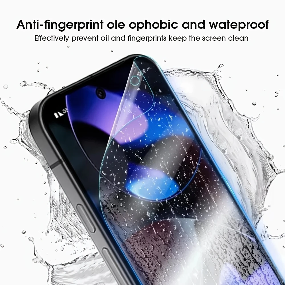 NNBILI 4 Stück Ultra HD Hydrogel-Folie für Google Pixel 10 9 Pro XL 10 9 8 7 6 Pro 5 9a 8a 7a 6a 5a 5G, Weiche Displayschutzfolie – Detail 6