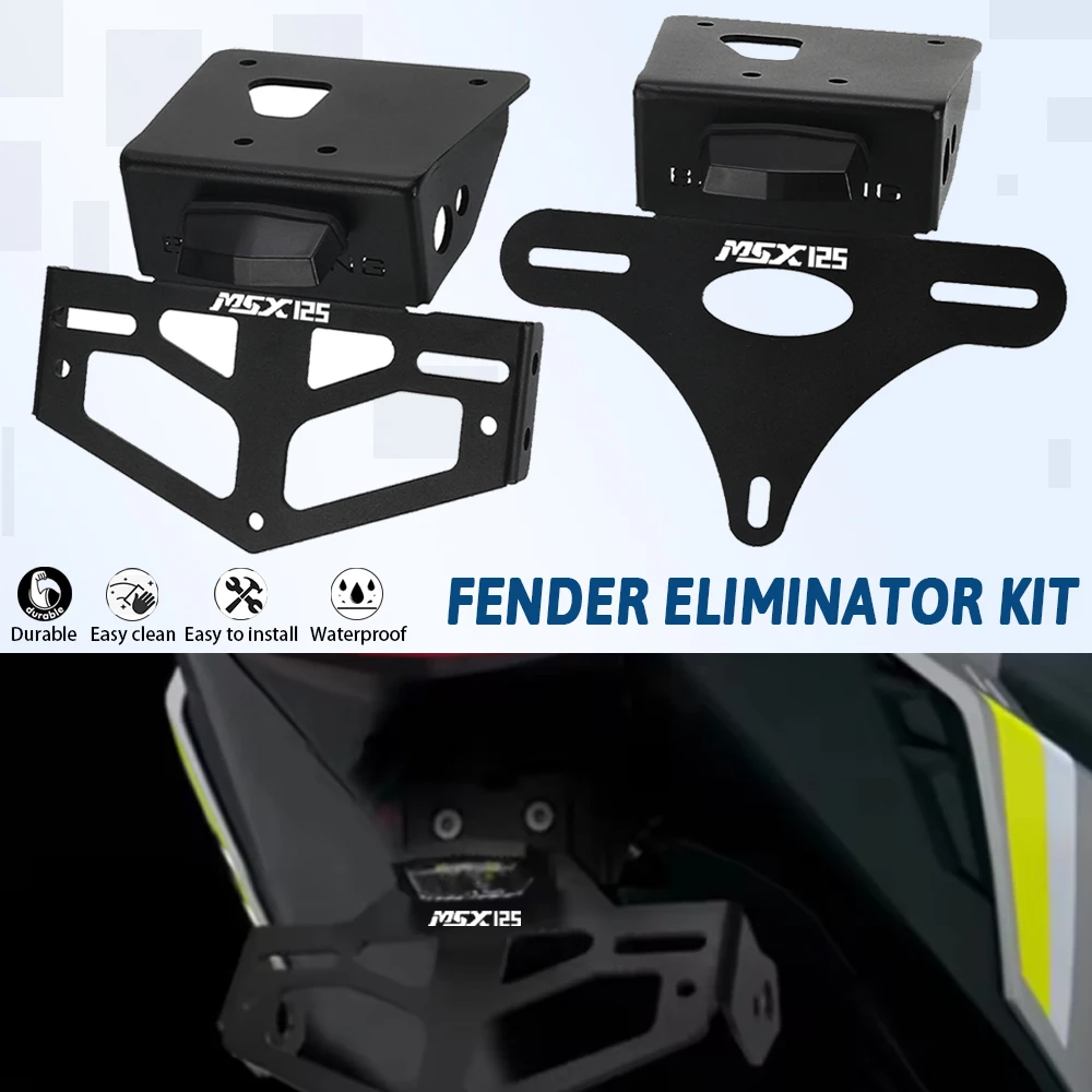 

2023 2024 For Honda MSX 125 MSX125 License Plate Holder Bracket GROM 125 GROM125 2022 Rear Tail Tidy Fender Eliminator Kit