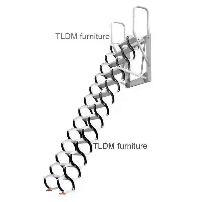 Folding Invisible Ladders Outdoor Wall-mounted Ladders Attic Retractable Stairs Home Lifting Indoor and Simple Stretching Stairs