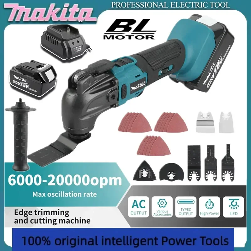 Makita 18V Trimming Cutter: 6-Gear Settings, 18/20V Li-Ion Battery, 340-326mm Length, Multi-Use for Sawing, Cutting, Shoveling
