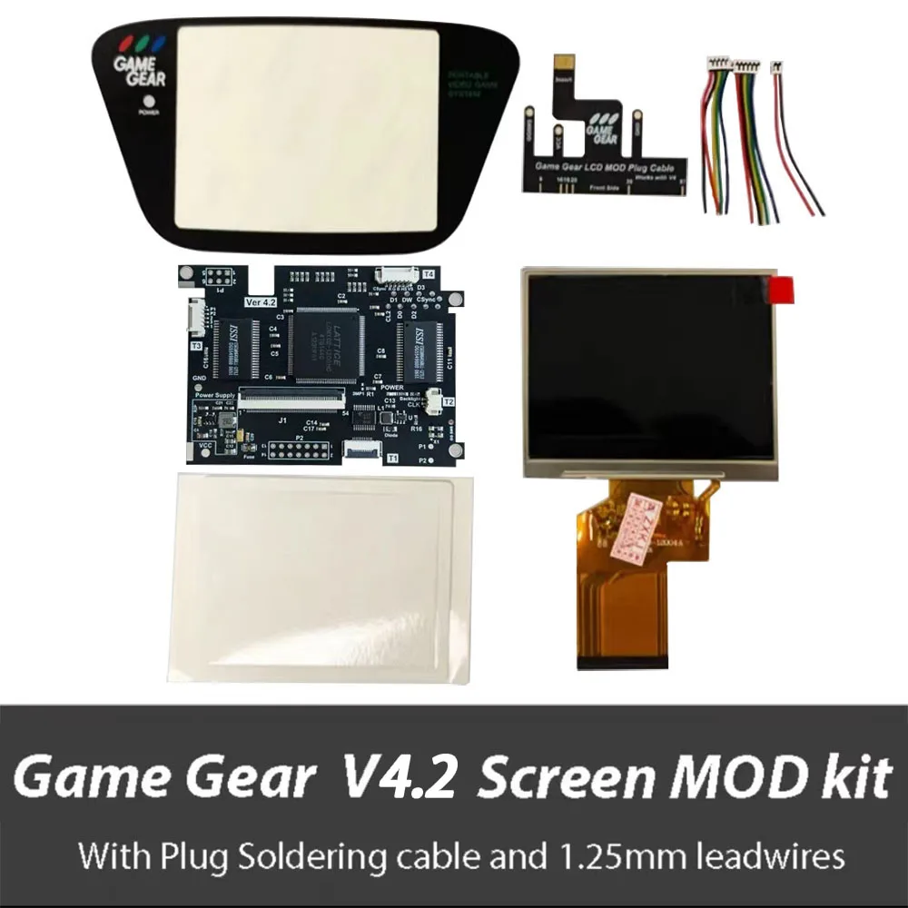 ゲームギア 最新ラミネートLCD mod 搭載 セガゲームギア用のプレラミネートLCDスクリーンキット,ips ogs,ハイ