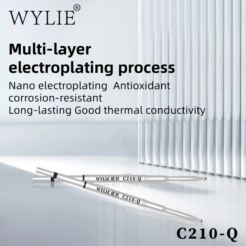 WYLIE C210-Q Ball Head Soldering Tips And MasterXu Golden C210 Blade Welding Tips Set for Electronics Phones BGA CPU Repair Tool