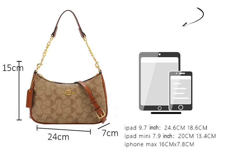 Hochwertige Damen-Umhängetasche, klassische Vintage-Handtasche, elegante Designer-Ledertasche für Frauen. – Detail 3