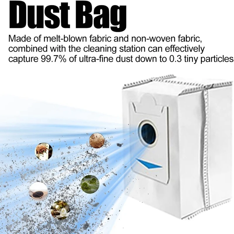 Dust Bag For Ecovacs Deebot X5 PRO/ X5 MAX/X5/X2S Robotic Vacuum Cleaner Replace Spare Parts Trash Dust Bags