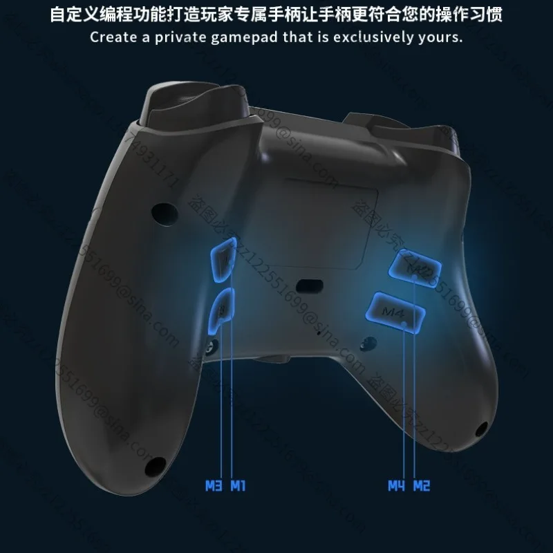 Suitable for PS5 Handle Accessories,Plug and Play with Macro Programming RGB Light,PS5 Universal Wired Handle Six-axis Vibration