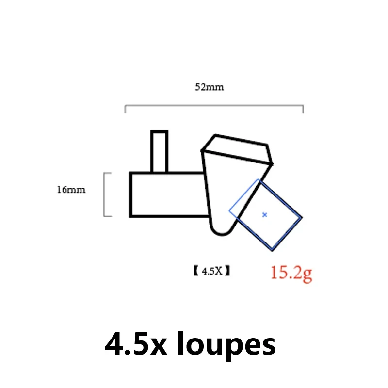 Nowe soczewki Burite mały rozmiar TTL lupes w parach 4.5X TTL (przez obiektyw) używane do produkcji lupy stomatologiczne TTL