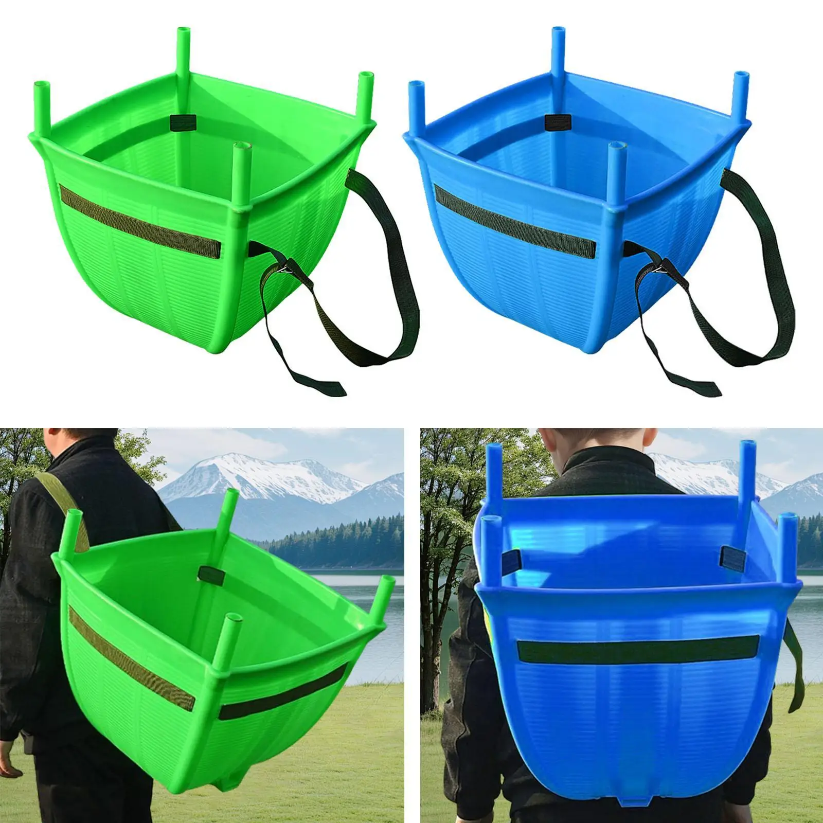 

Задняя корзина Многофункциональная корзина с фруктами для рыбалки, садоводства, кемпинга