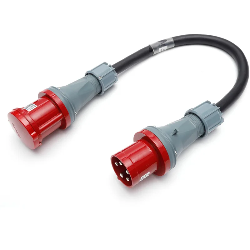 5-Core 63A plug power cord for audio, video and lighting 5 * 10 square power connection stage lighting expansion