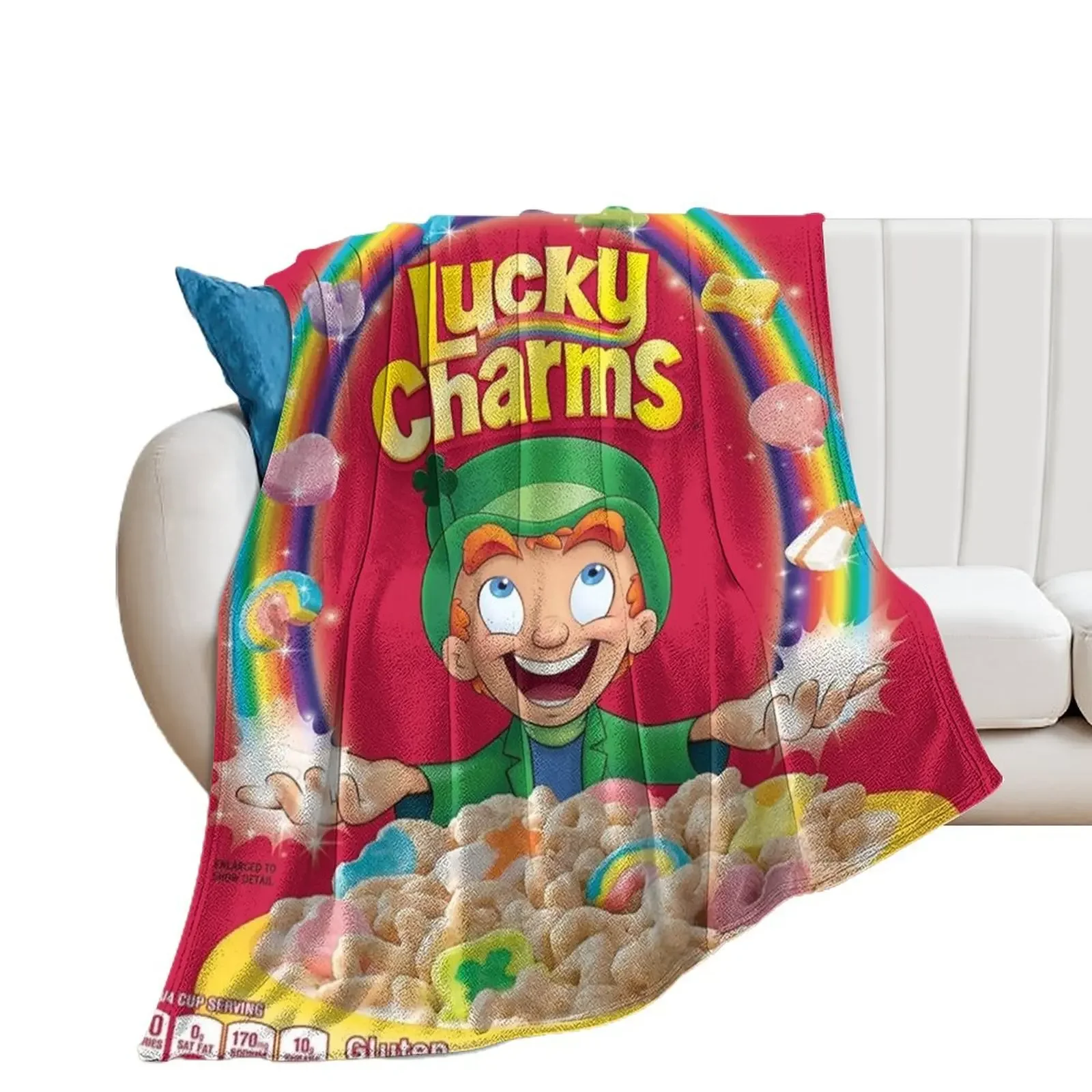 

Lucky Charms Throw Blanket Multi-Purpose Furry Hairy Blankets