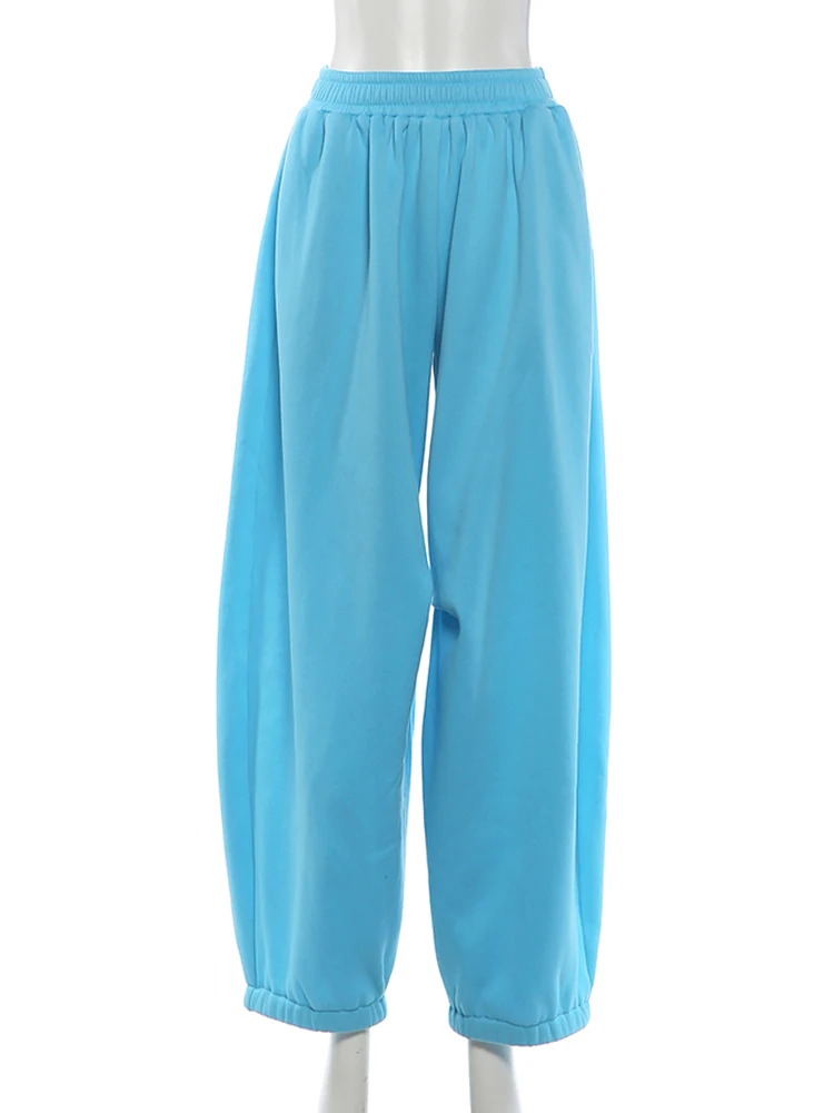 Weird Puss Oversize-Style Weite Hosen für Damen, Herbst-Trend, elastisch, niedrige Taille, Stretch, lässig, bequem, klassische Unterteile – Detail 3