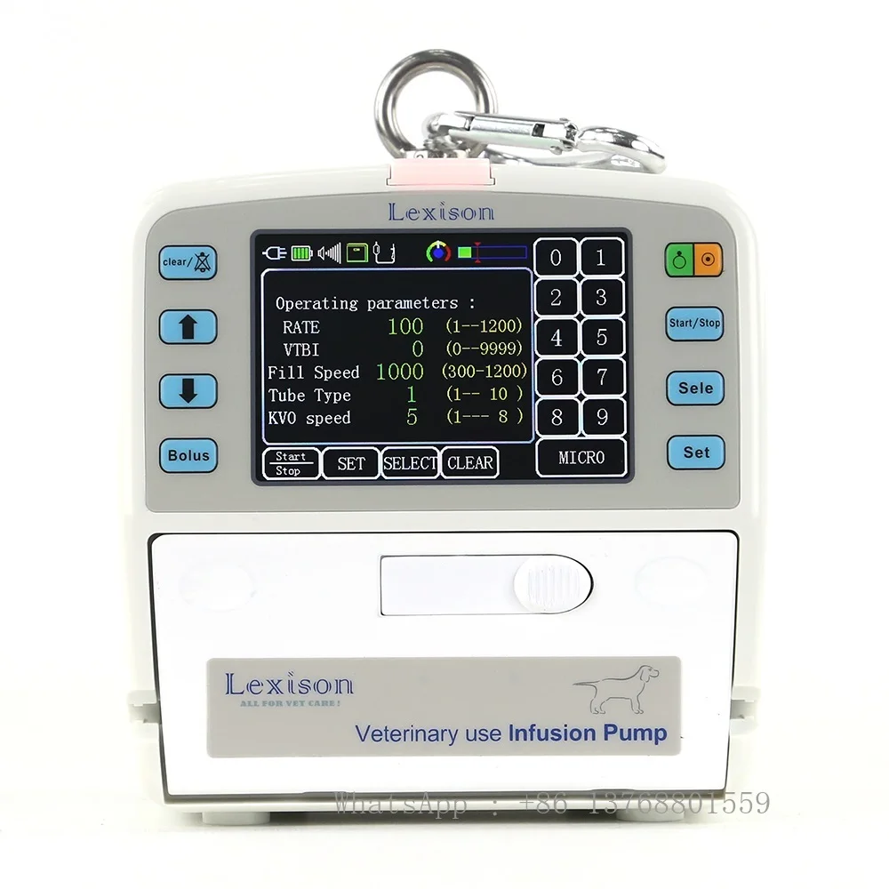 Lexison PRIP-E300V 24 Months Warranty Cheap Price Veterinary IV Infusion Pump With Fluid Warmer Heating Function For Animal Use