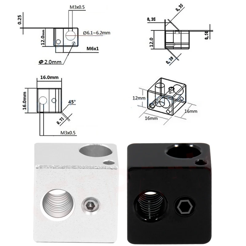 For KP3S KP5L Extruder Part Print head Heatbreak HeatedBlock Silicon Case Thermistor DIY Spare Fan for Kingroon KP3S pro/ Pro S1