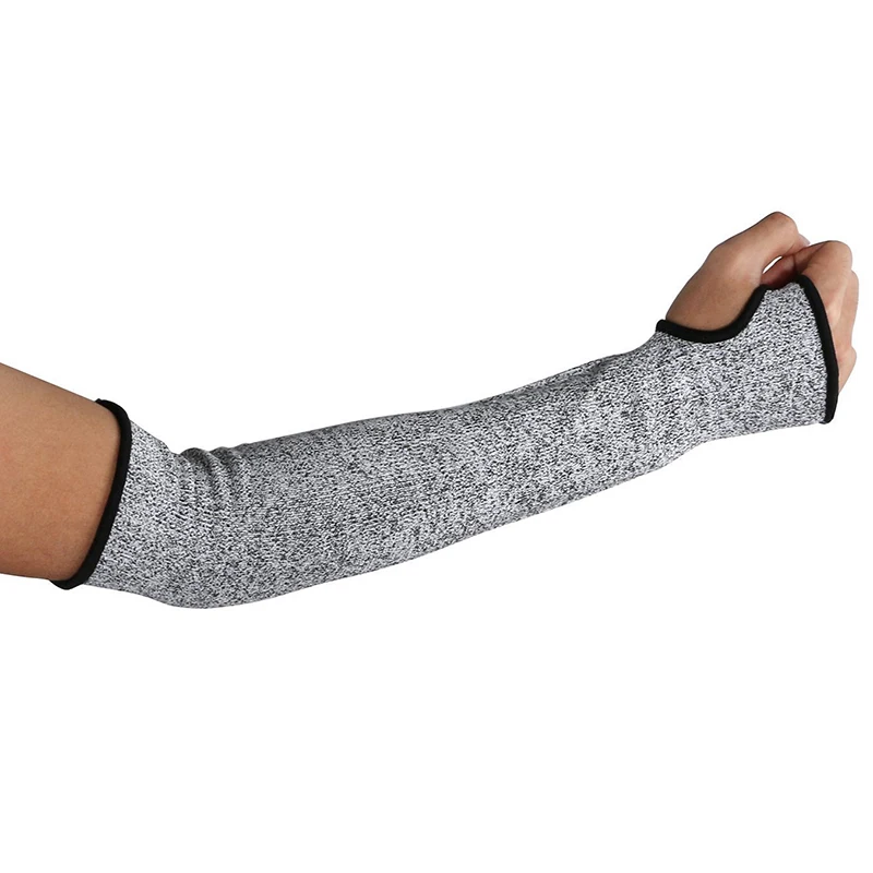 1 قطعة المستوى 5 HPPE قطع مقاومة الذراع كم مكافحة ثقب العمل حماية الذراع غطاء للأكمام للرجال والنساء