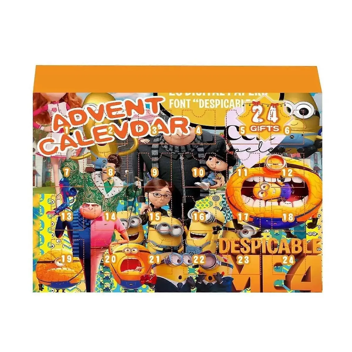 Christmas Halloween Advent Calendar Countdown Blind Box Stereoscopic 3D Cute Pendant Figures Toy Child Gift