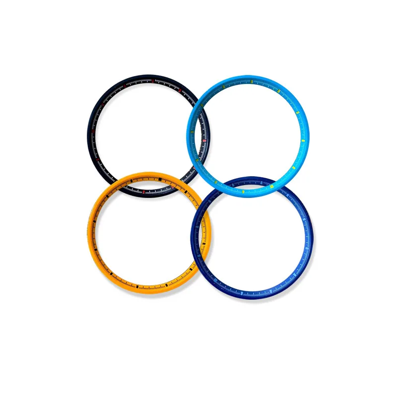 Mod Watch Parts Black Blue Orange 31.5mm*28mm Chapter Ring Scale Insert Fit for SKX 6105 NH35 NH36 Movement